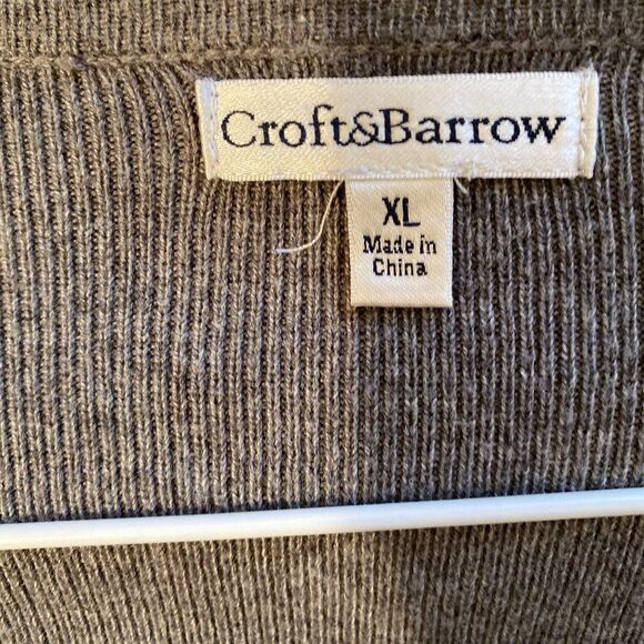 Croft & Barrow Scoop Neck Long Sleeve Button Down Womens Sweater Size XL - Picture 4 of 5